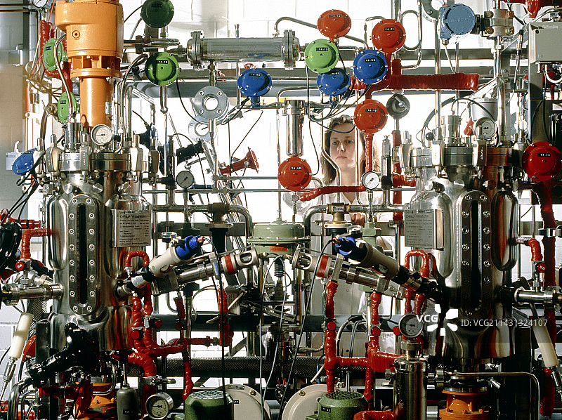 用于生产蛋白质的细菌发酵罐图片素材