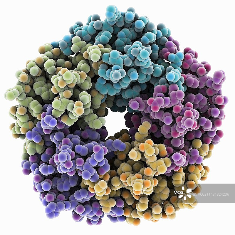 霍乱毒素分子图片素材