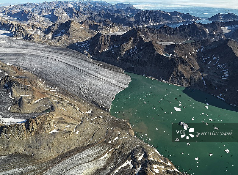格陵兰东部利物浦地冰川图片素材