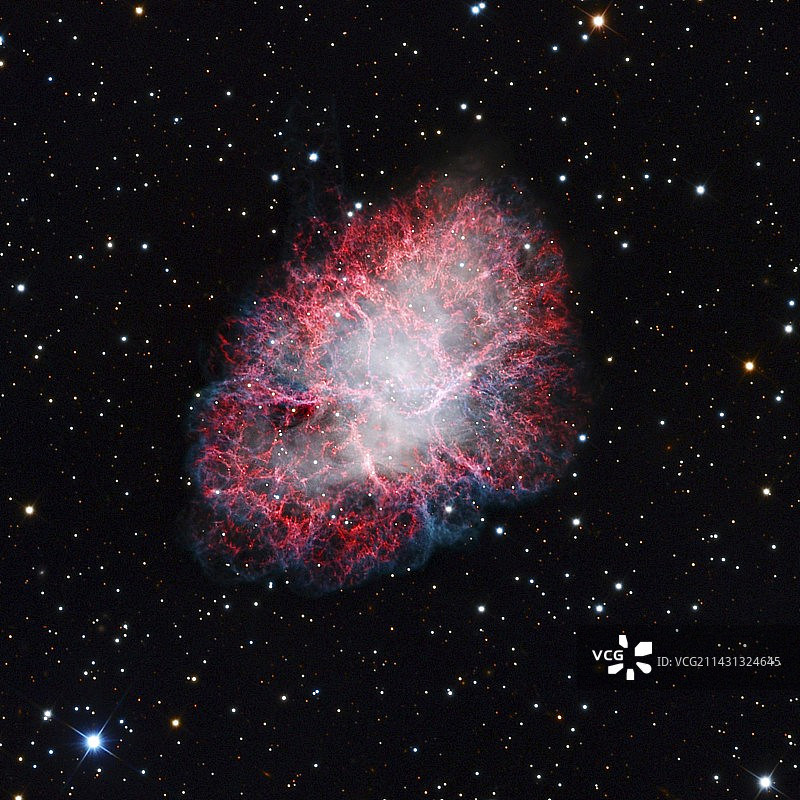 蟹状星云光学图像图片素材