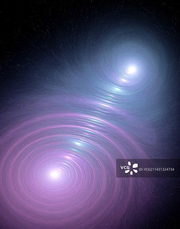 量子叠加概念插图图片素材