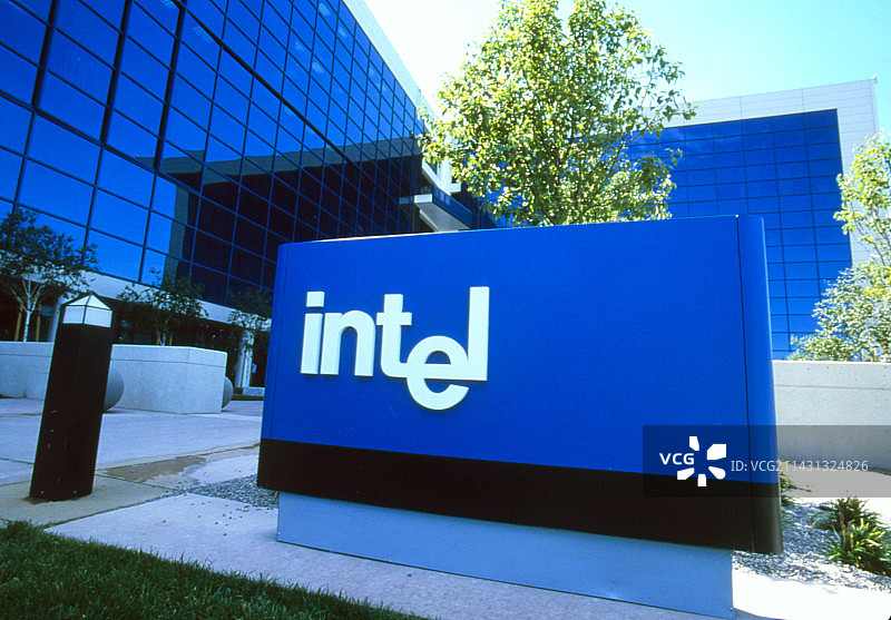 英特尔电脑芯片制造商总部图片素材