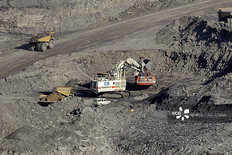 诺森伯兰郡露天煤矿图片素材