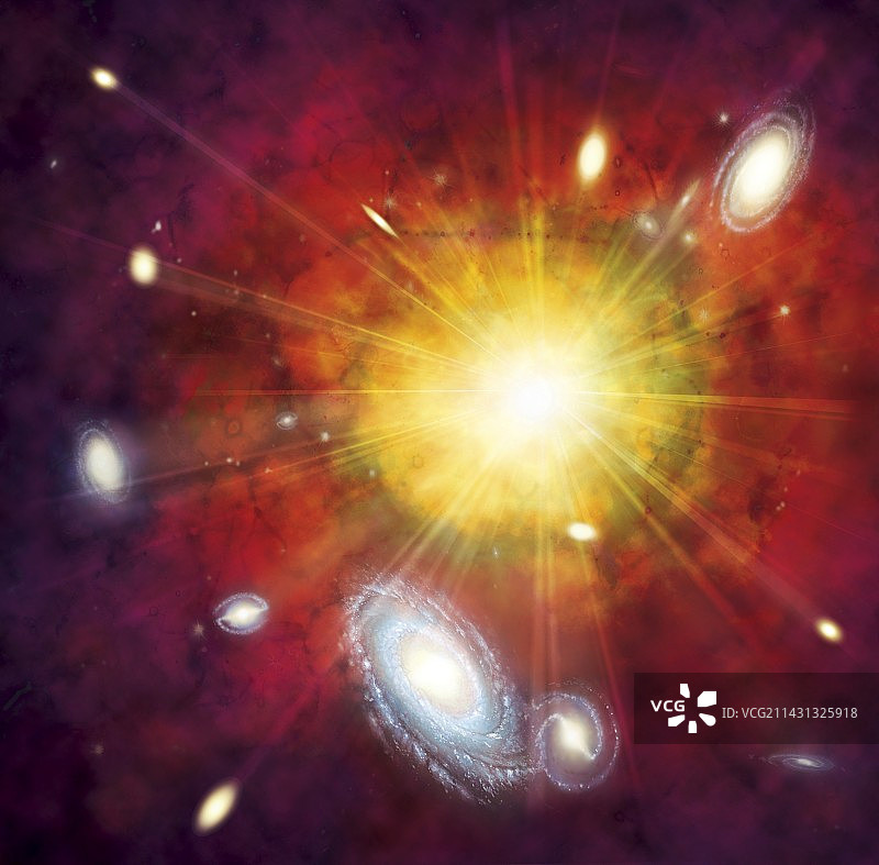 宇宙大爆炸插图图片素材