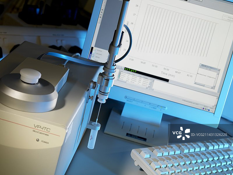 生物分子相互作用分析图片素材