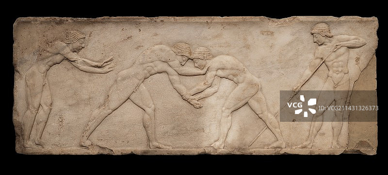 相扑选手葬礼浮雕图片素材