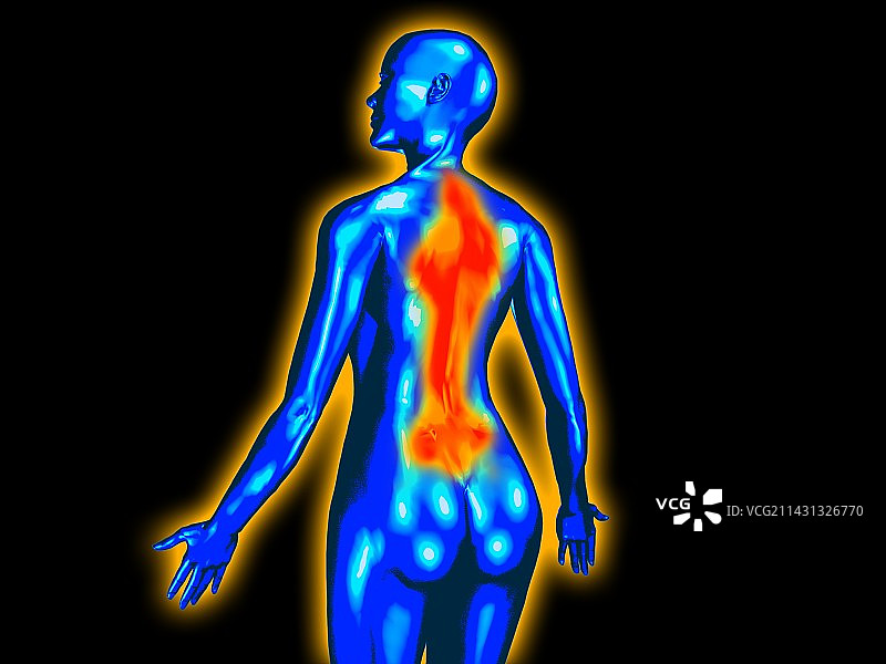 背部疼痛图片素材