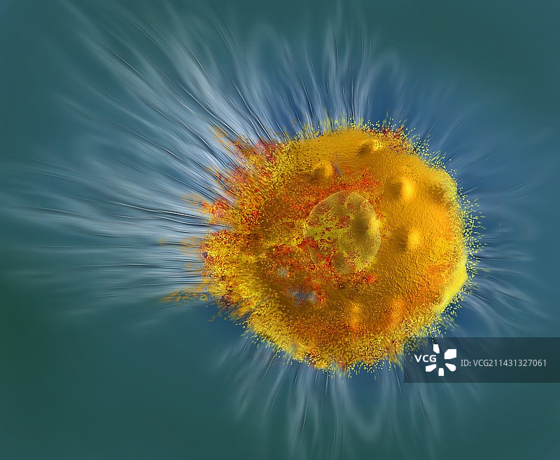 细胞破坏，艺术作品图片素材