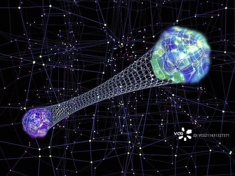 量子纠缠概念图图片素材