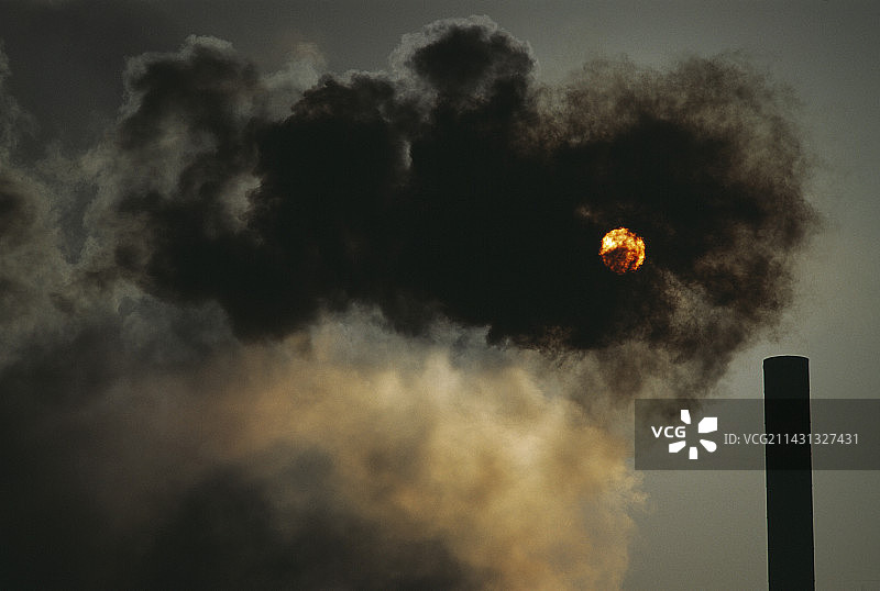 工业空气污染图片素材