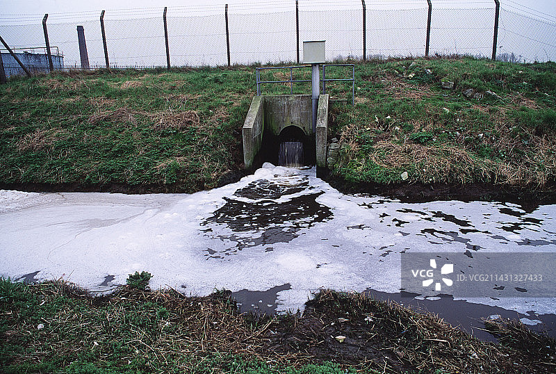 污水排放图片素材