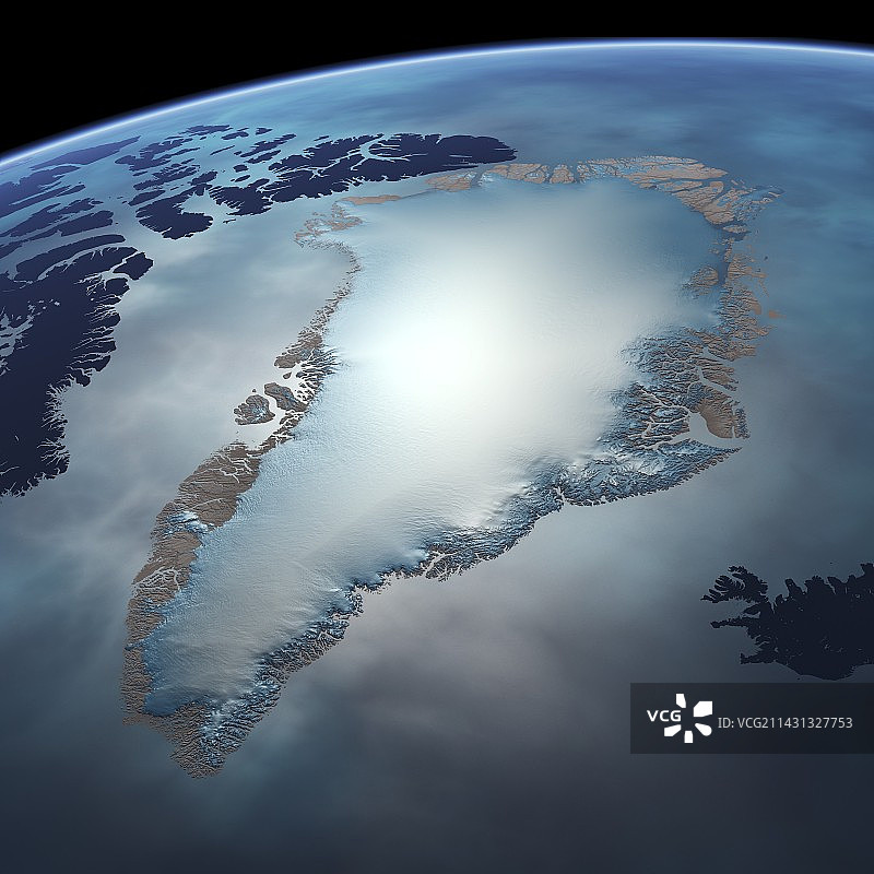 格陵兰冰盖图片素材