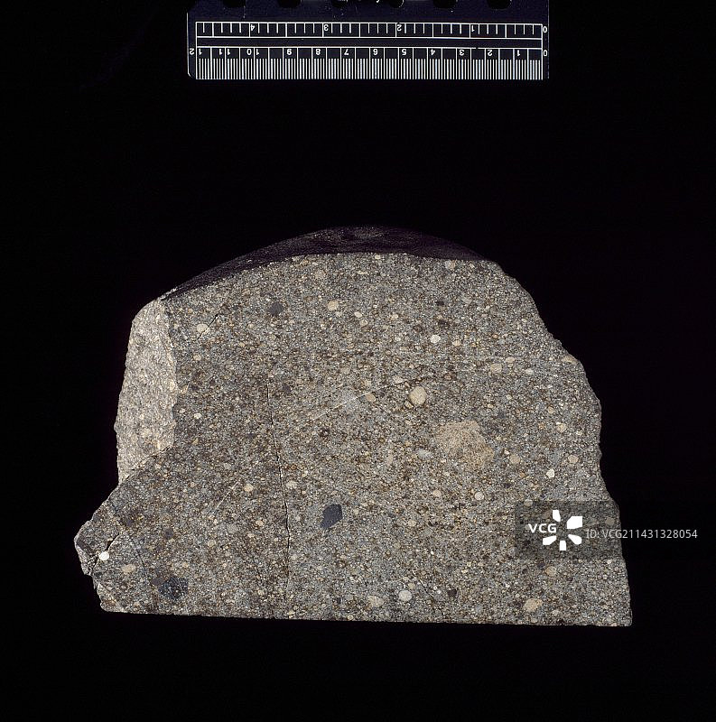 球粒陨石碎片图片素材