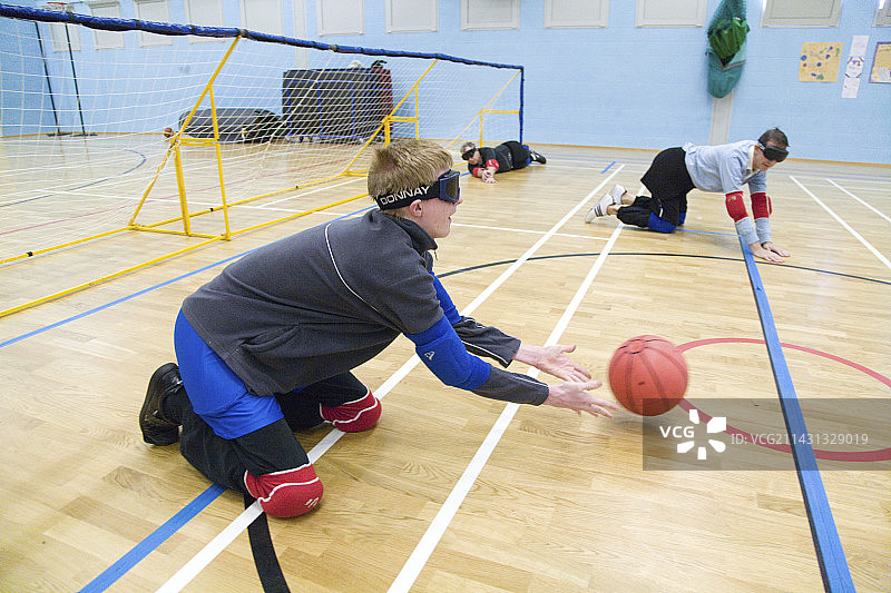 盲人门球比赛图片素材