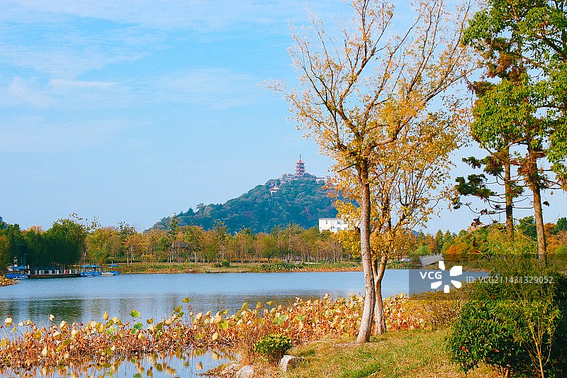 秋日狼山图片素材