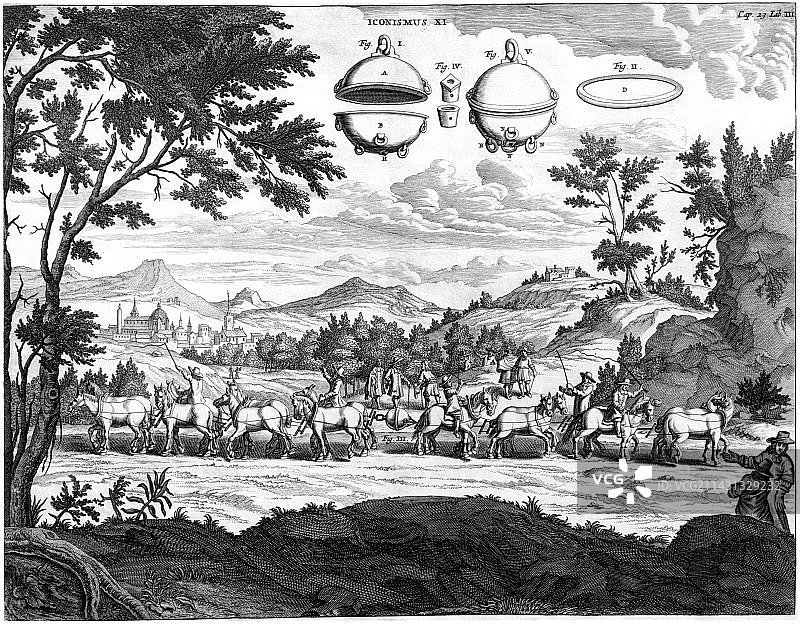 马德堡半球实验艺术作品图片素材