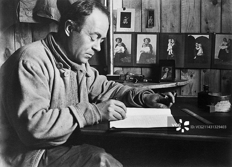 罗伯特·斯科特1911年南极日记图片素材