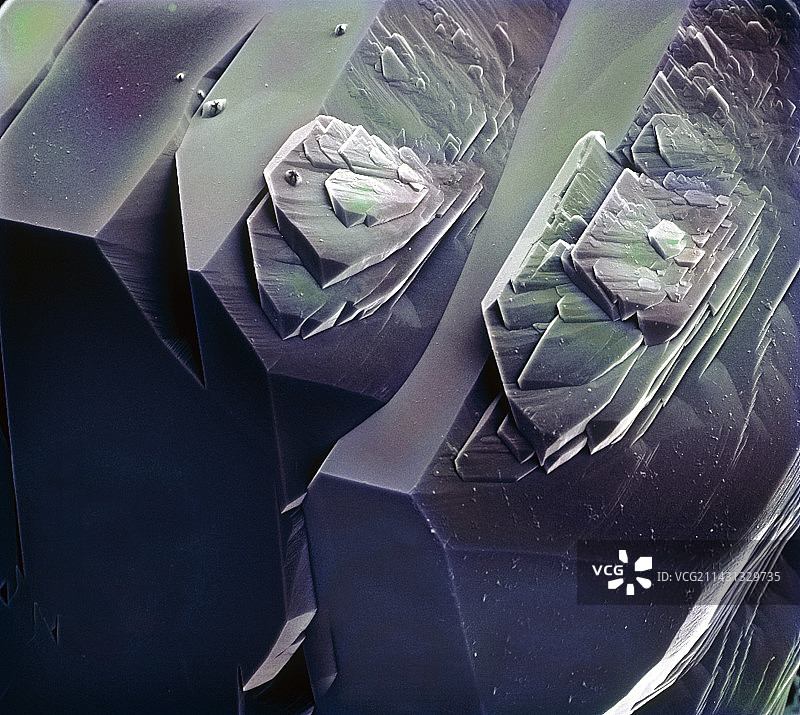 糖晶体，扫描电子显微镜图片素材