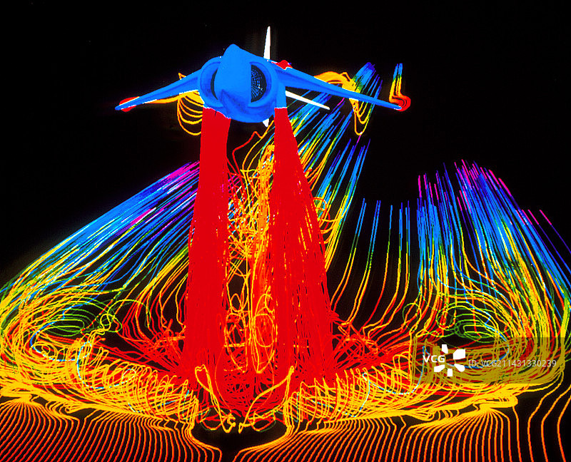 鹞式垂直起降飞机的飞行模拟图片素材