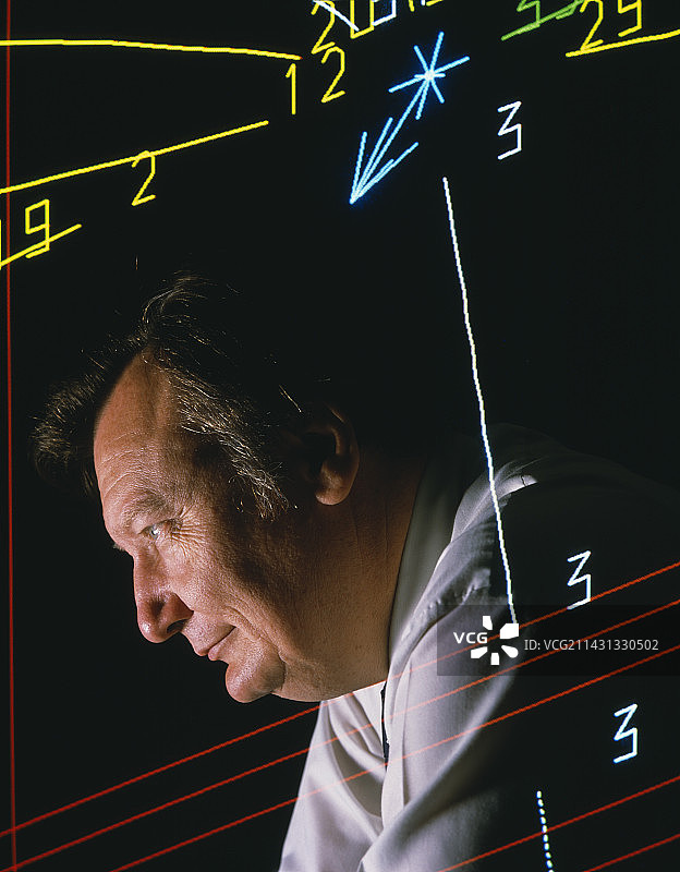 卡洛·鲁比亚与Z粒子显示图片素材