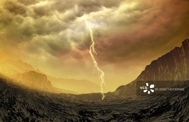 金星上的闪电图片素材