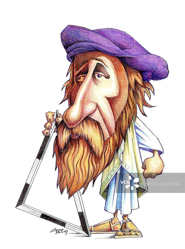 古希腊数学家毕达哥拉斯图片素材