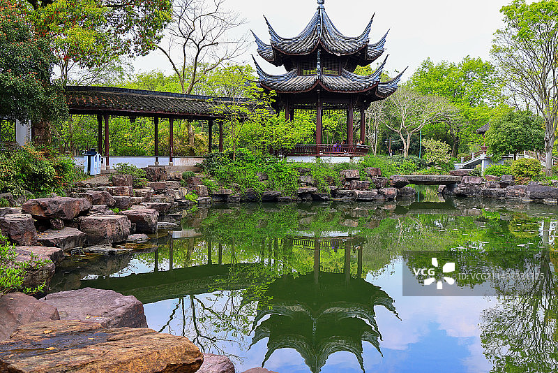 中国杭州西溪国家湿地高庄图片素材