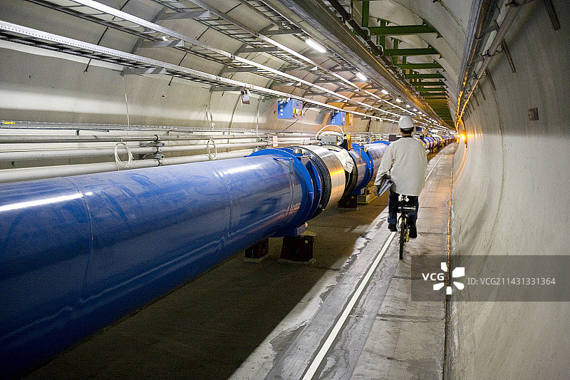 欧洲核子研究中心LHC隧道图片素材