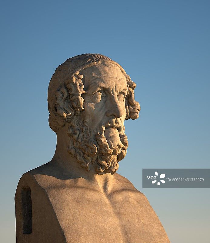 诗人荷马雕像图片素材