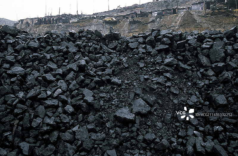 中国非法采煤图片素材