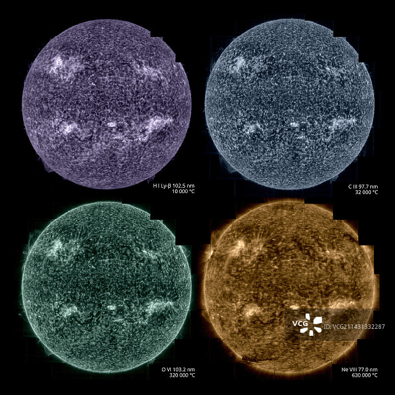 太阳马赛克太阳轨道飞行器图像图片素材