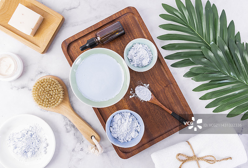 美容护肤护理软膜粉套装图片素材