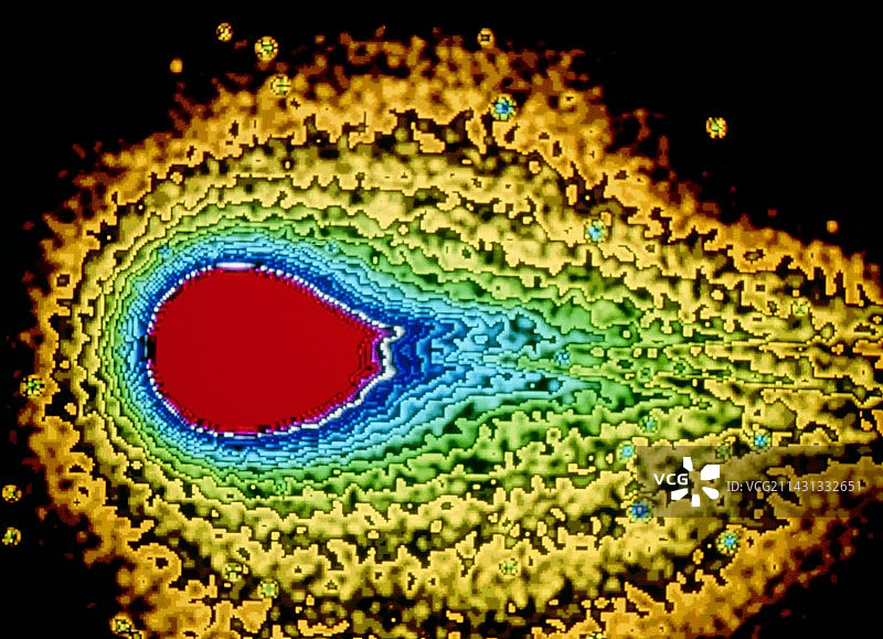 德维科彗星彩色电脑图像图片素材