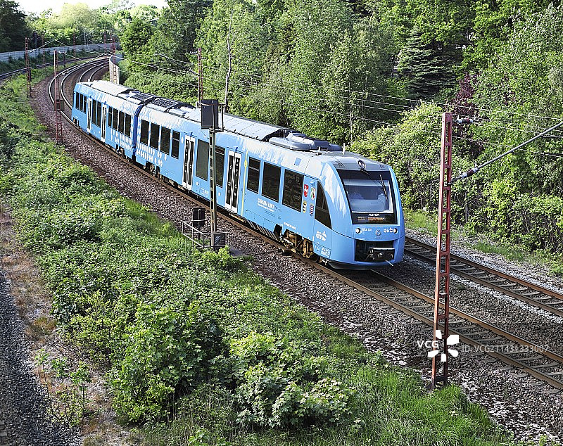 德国氢燃料电池动力火车图片素材