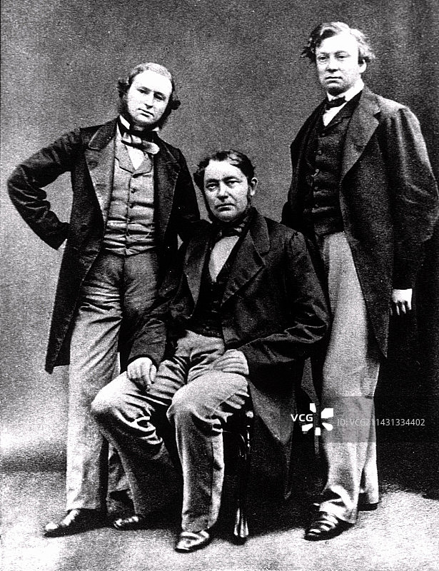 本生、基尔霍夫和罗斯科的肖像图片素材