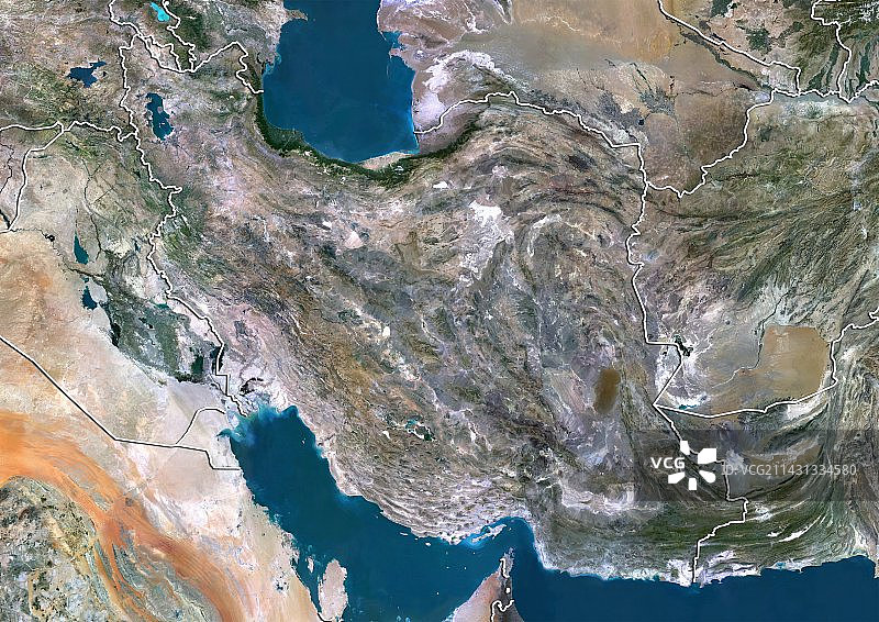 伊朗卫星图像图片素材