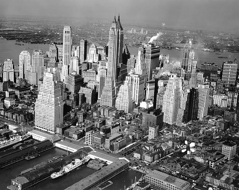 1936年的纽约城市摩天大楼图片素材
