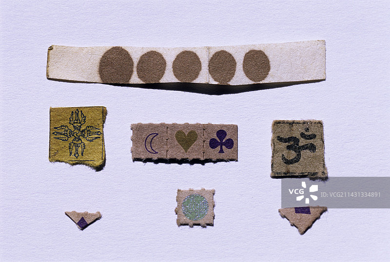 复古迷幻贴纸图片素材