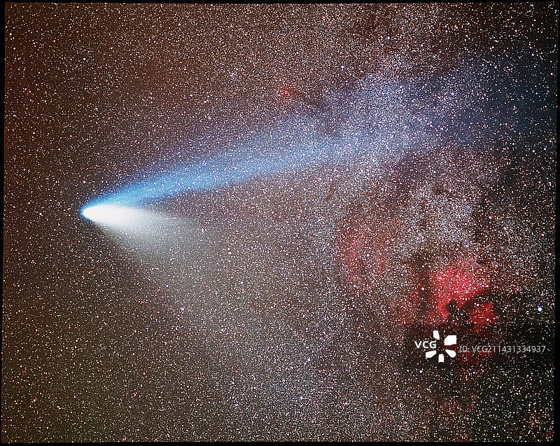 1997年3月8日海尔-波普彗星光学图像图片素材