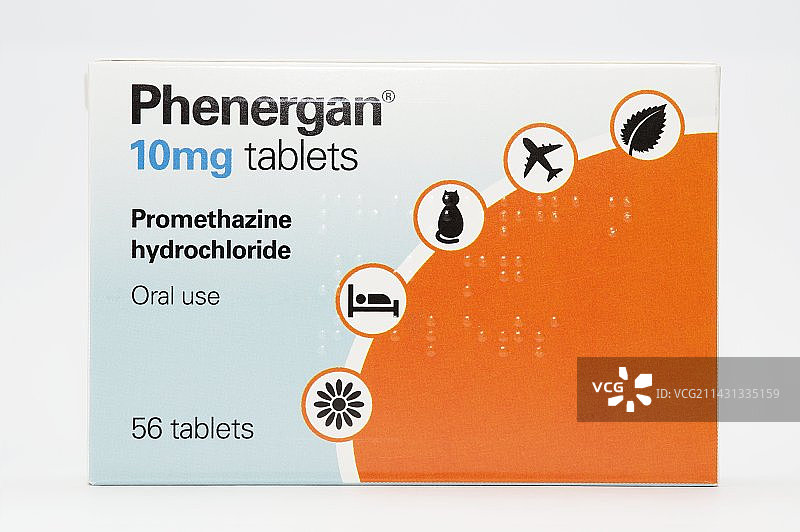 异丙嗪抗组胺药图片素材