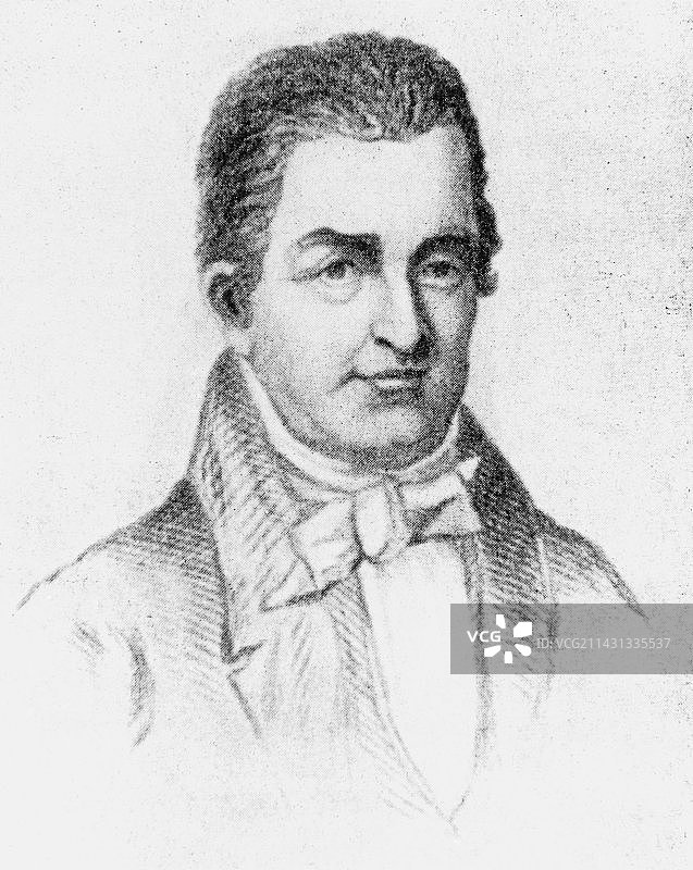 美国工程师奥利弗·埃文斯肖像图片素材