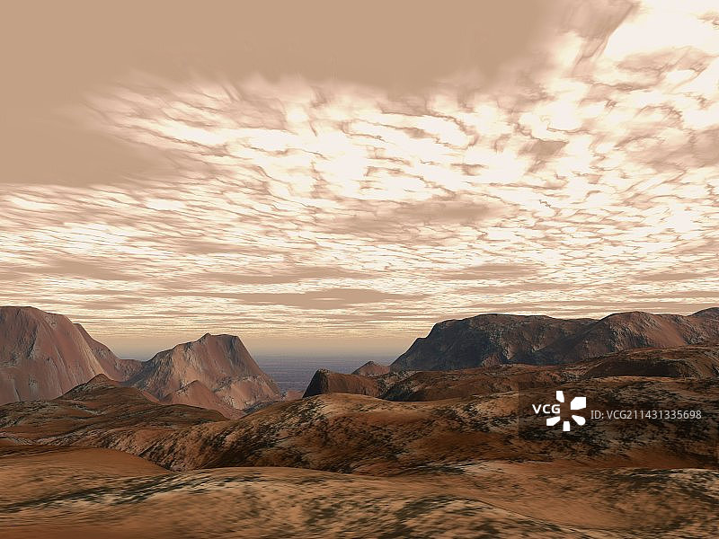 火星奥林帕斯山艺术作品图片素材