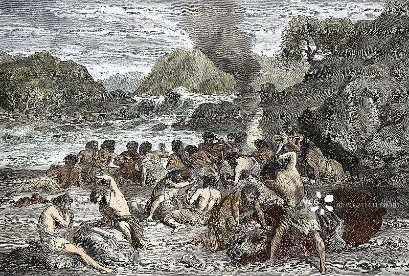 石器时代的盛宴图片素材