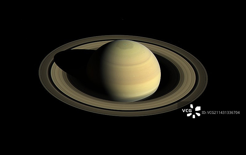 卡西尼号拍摄的土星图片素材