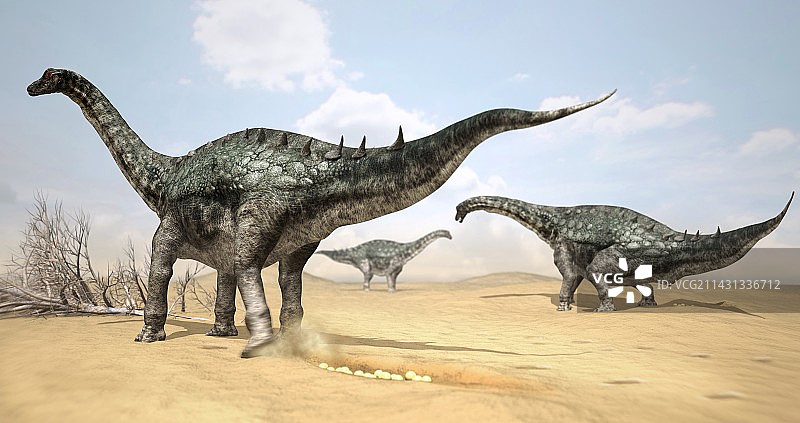 正在产卵的洛厄科巨龙，插图图片素材