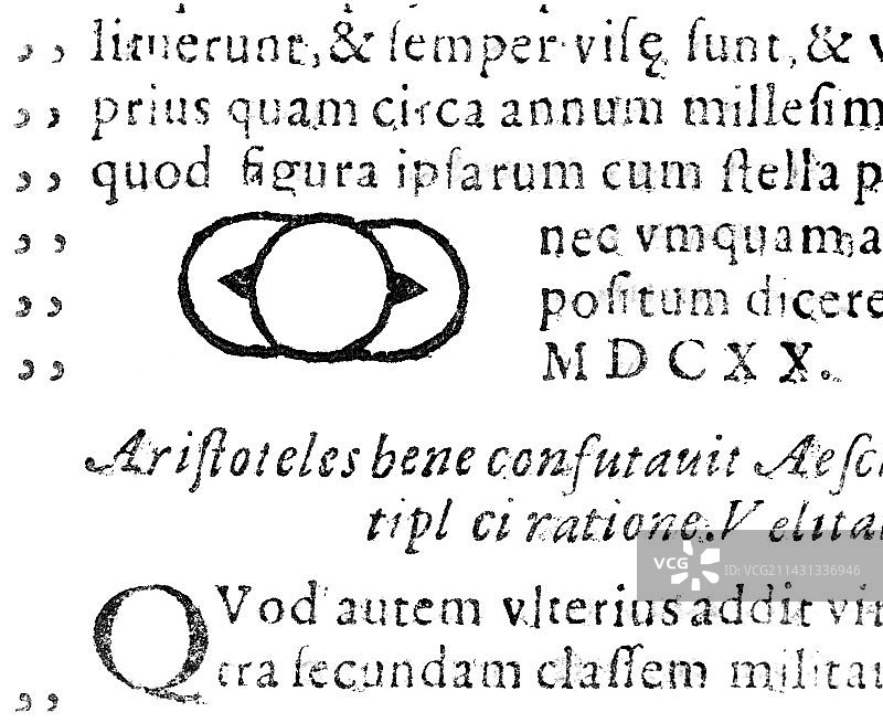 1622年绘制的第一张土星图图片素材