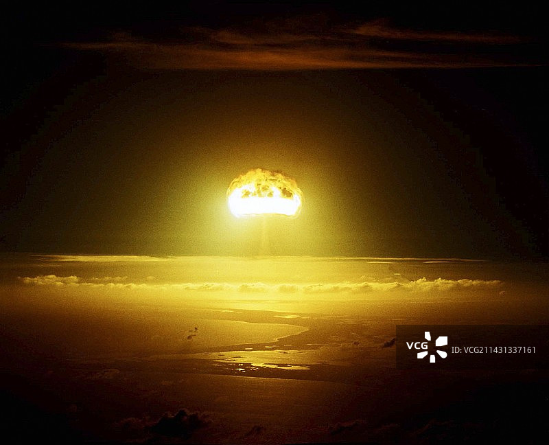 1962年多米尼克“蓝宝石”原子弹试验图片素材