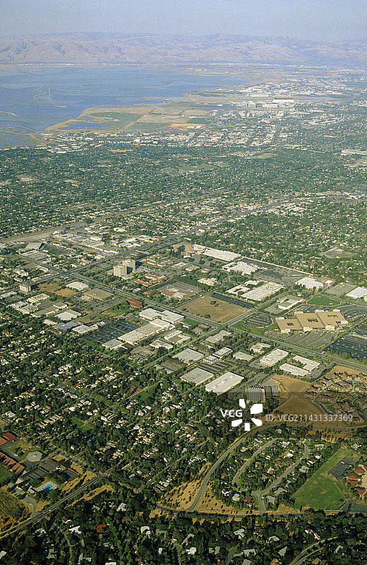 硅谷鸟瞰图图片素材