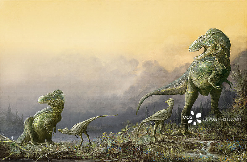 恐龙家族图片素材