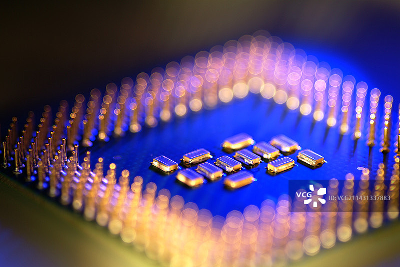 微处理器芯片图片素材